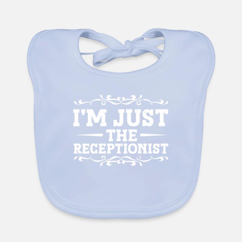 Receptionist Office Worker Organic Baby Bibs