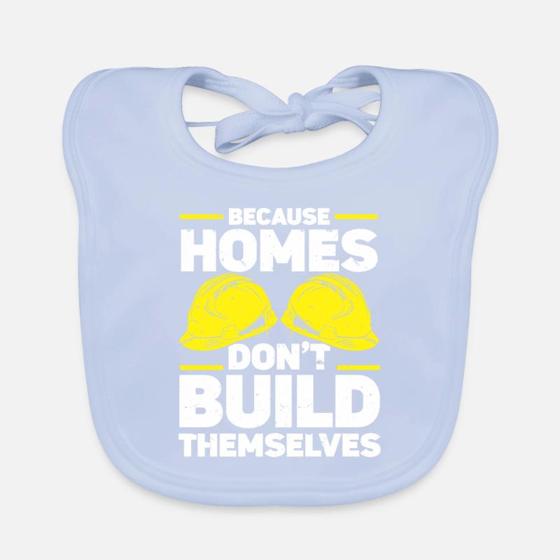 Construction Project Manager Organic Baby Bibs