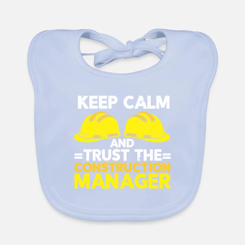 Construction Project Manager Organic Baby Bibs