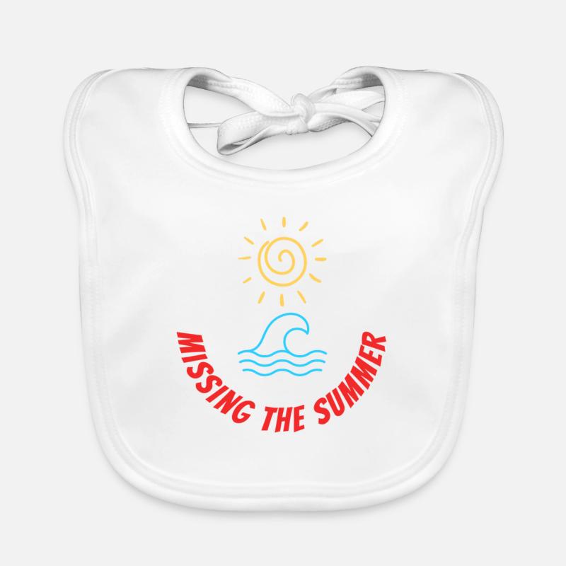 Missing the Summer Organic Baby Bibs