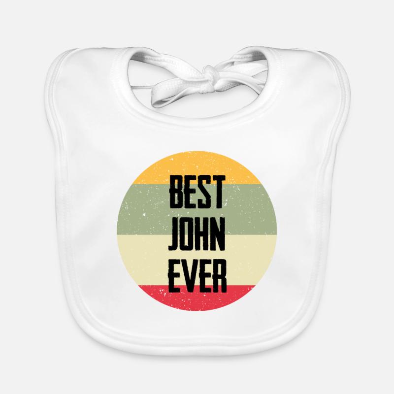 Le meilleur John de tous les temps Bavoir bio Bébé
