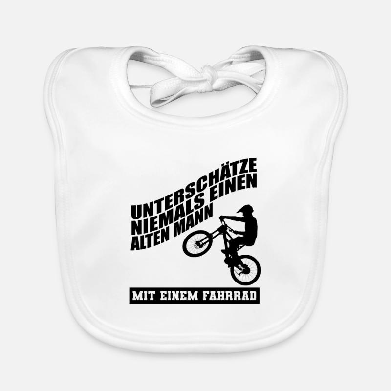 Drôle de dicton de bicyclette Bavoir bio Bébé