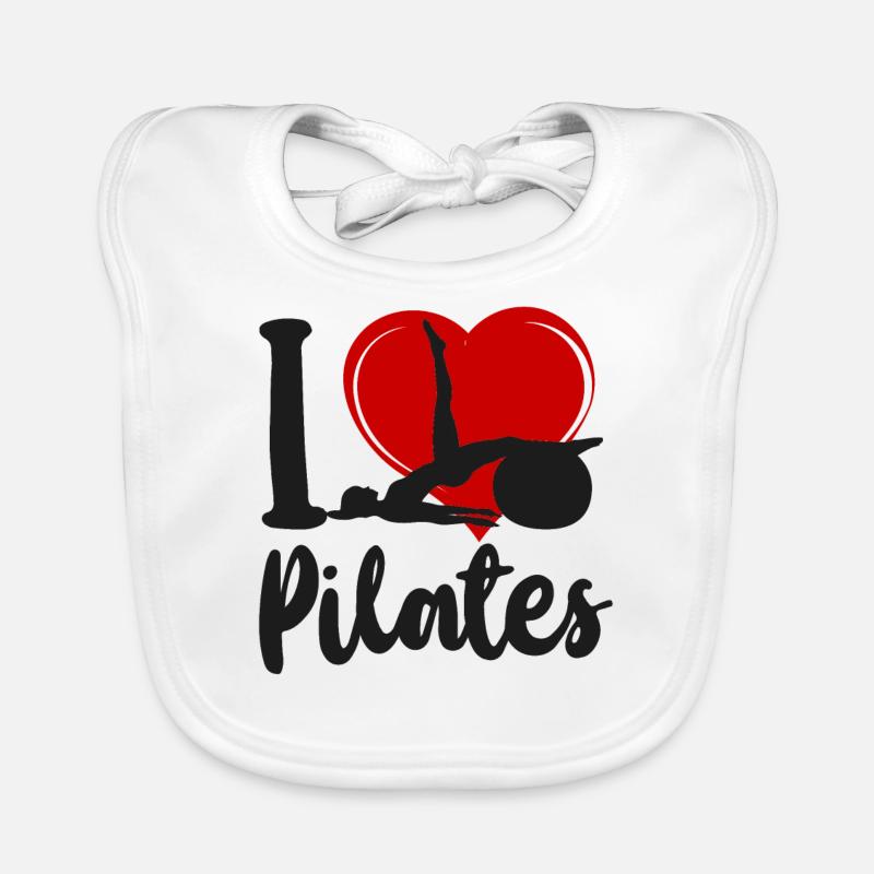 Instructeur de Pilates Enseignant Cœur I Bavoir bio Bébé