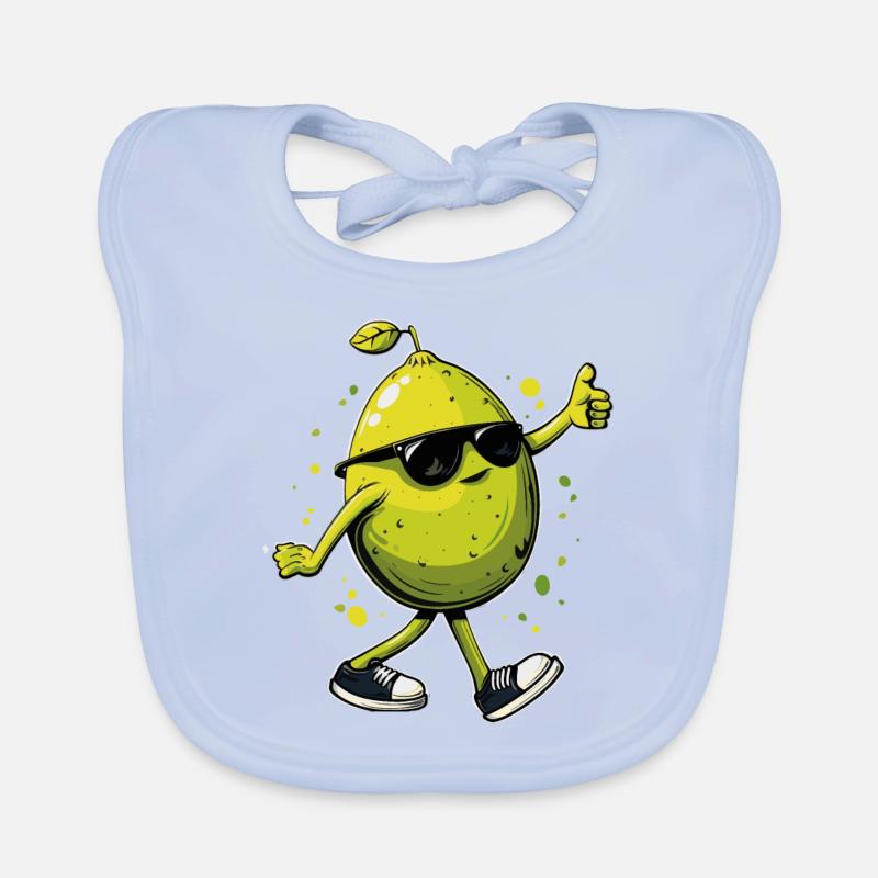 Lime Organic Baby Bibs