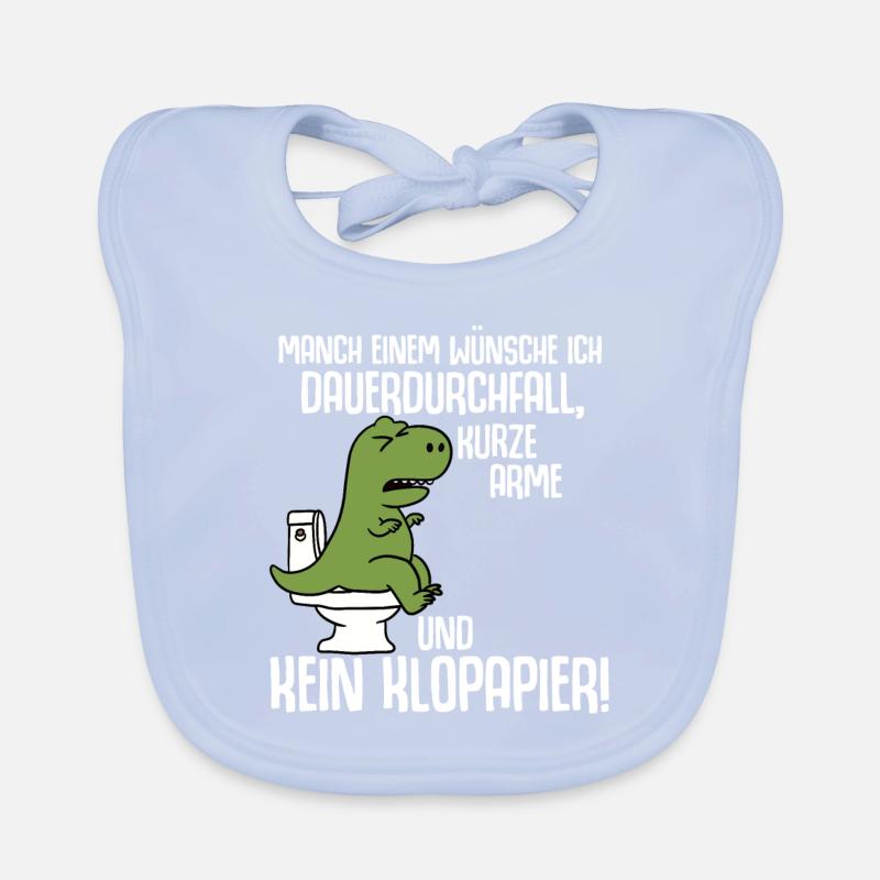 To some I wish permanent diarrhea t rex Organic Baby Bibs