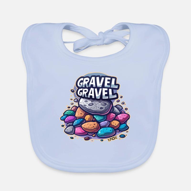 Gravel oder Schotter Baby Bio-Lätzchen