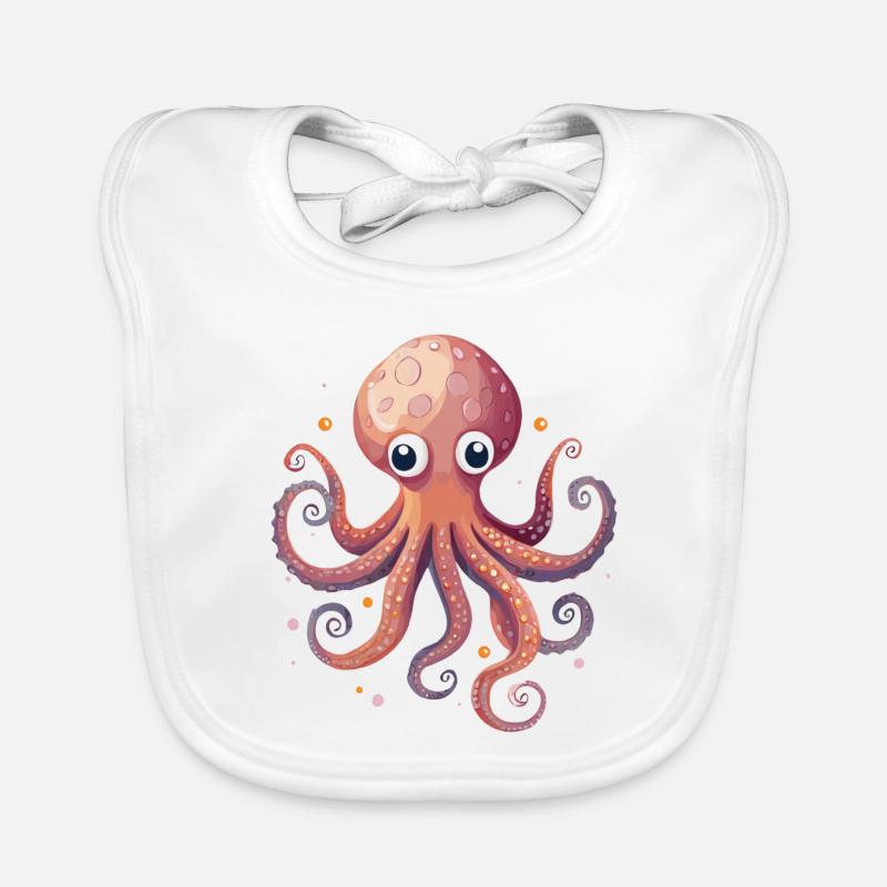 Cute Octopus Organic Baby Bibs