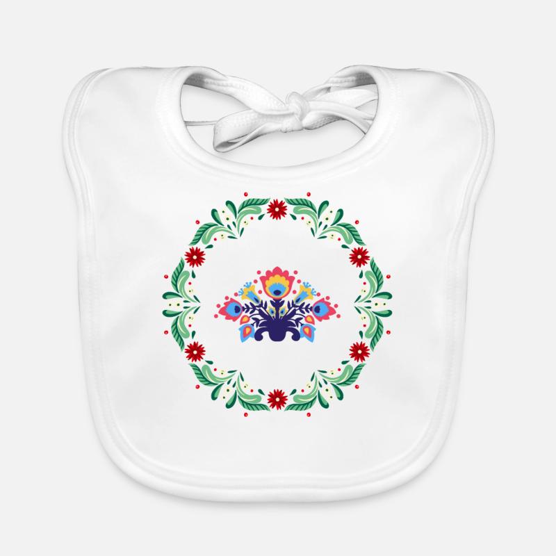 I Love Folk Organic Baby Bibs