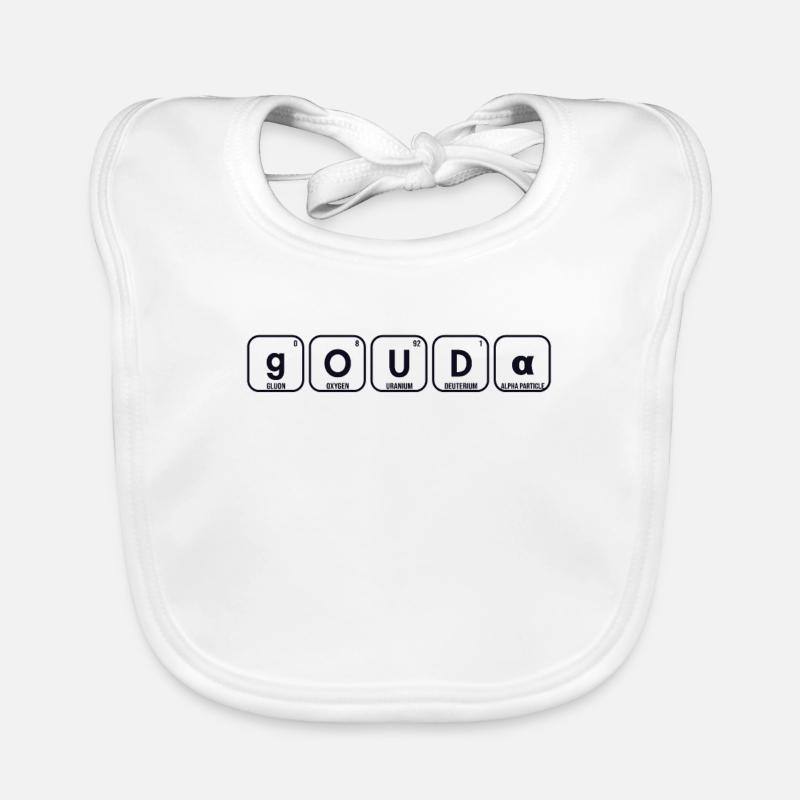 Gouda Periodensystem der Elemente Maker Queso Baby Bio-Lätzchen