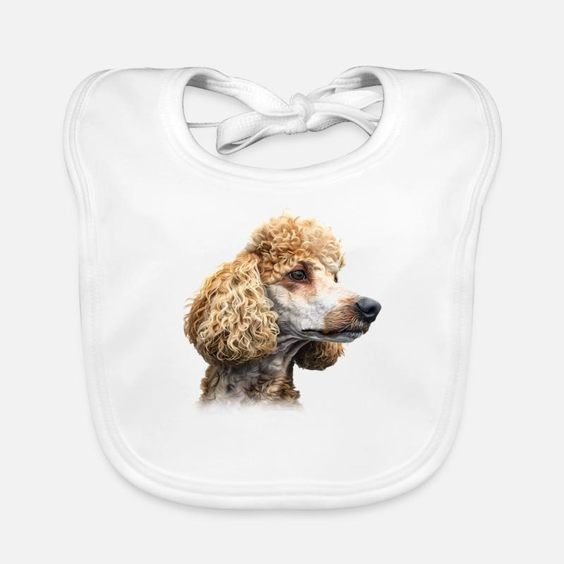 Poodle Poodle Mom Organic Baby Bibs