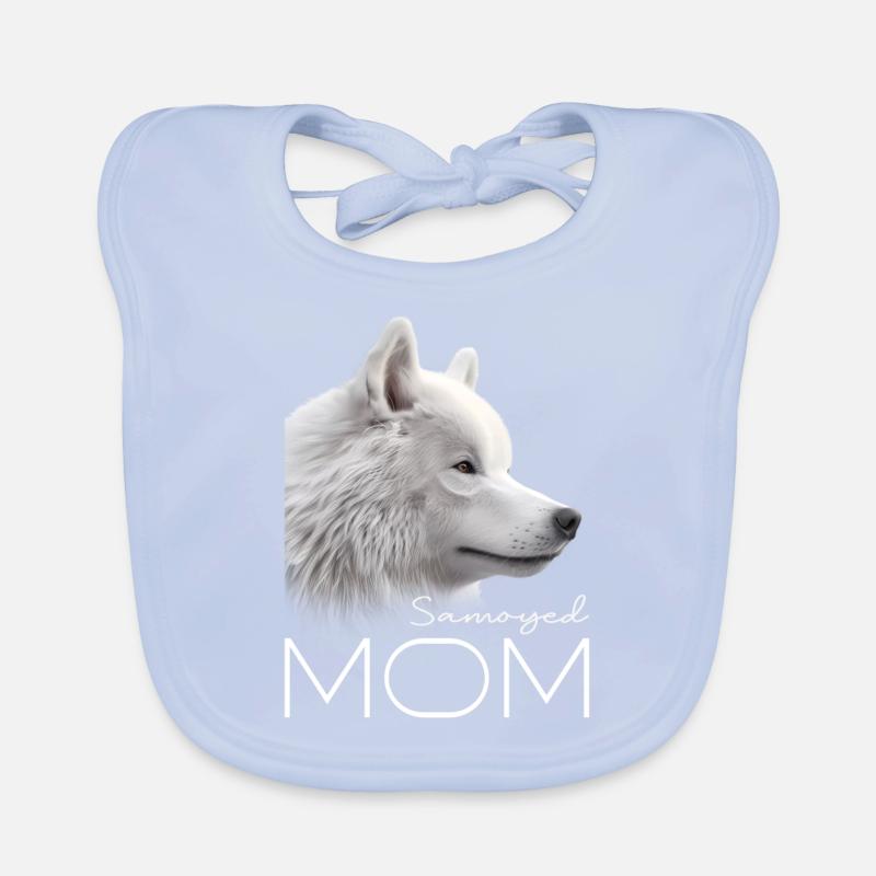 Maman Samoyède Bavoir bio Bébé