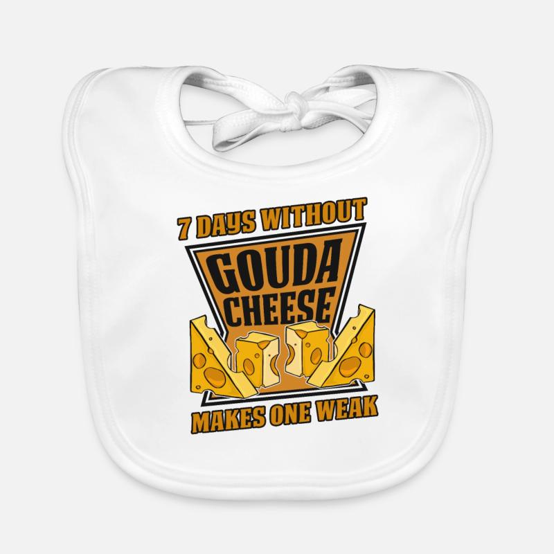 7 Tage ohne Gouda machen einen schwachen Maker Queso Baby Bio-Lätzchen