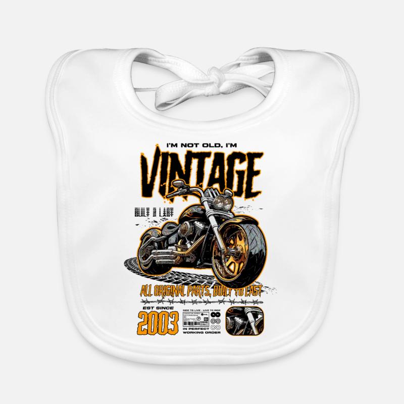 Motorrad Geburtstag 2003 Baby Bio-Lätzchen