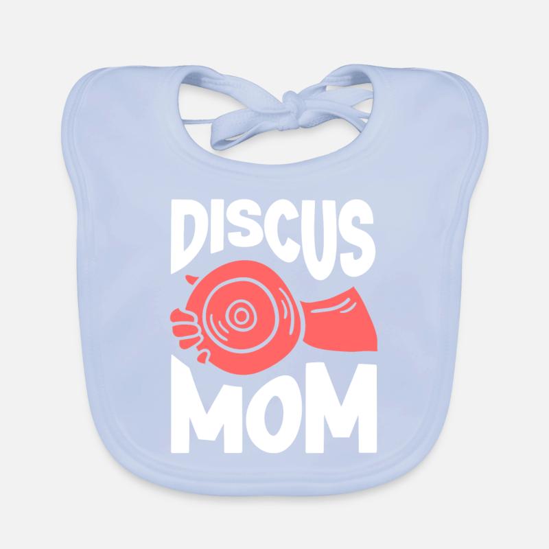 Diskuswerfer Leichtathletik Diskuswerfen Baby Bio-Lätzchen