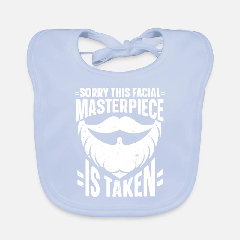 Bart Spruch Bärtiger Vater Ehemann Baby Bio-Lätzchen