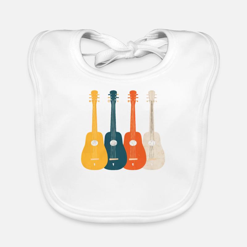 Gift for dulcimer lover Organic Baby Bibs