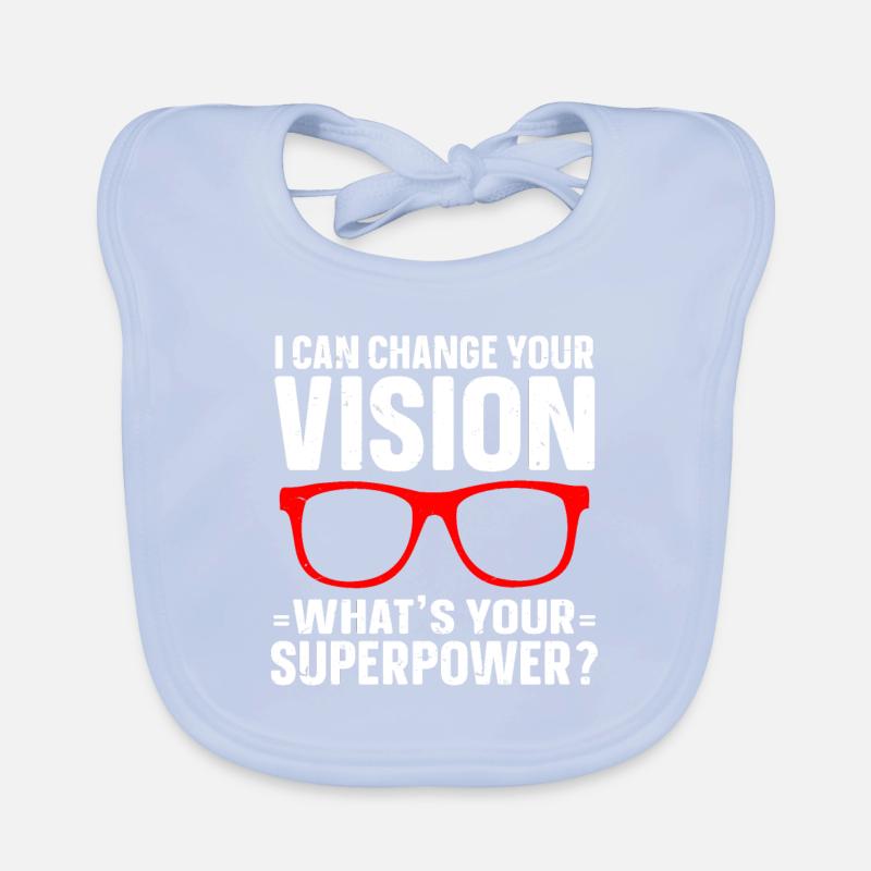 Optométriste Opticien Optométrie Bavoir bio Bébé