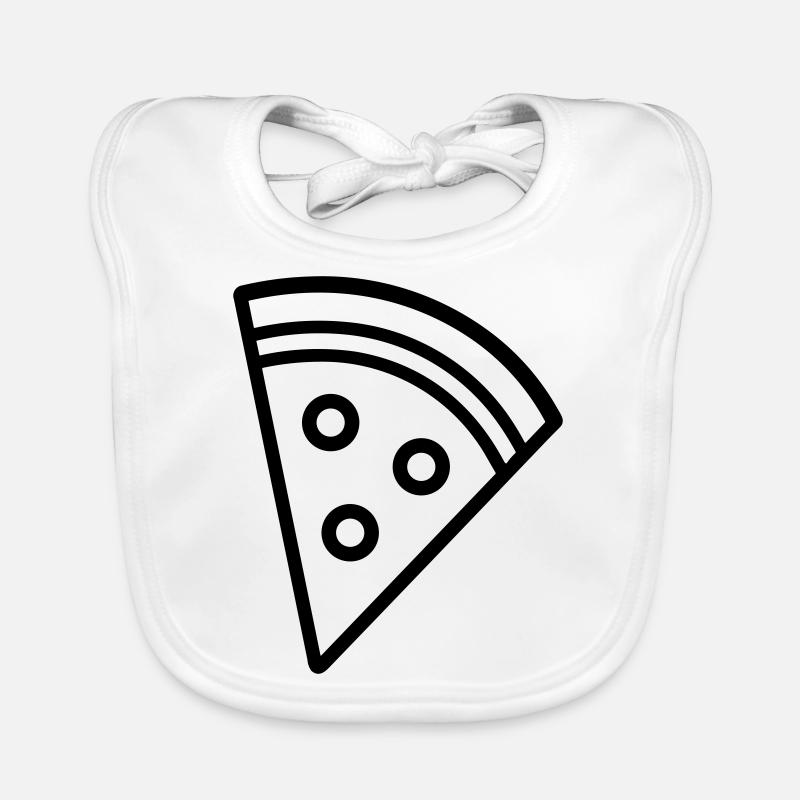 Pizzastück Baby Bio-Lätzchen