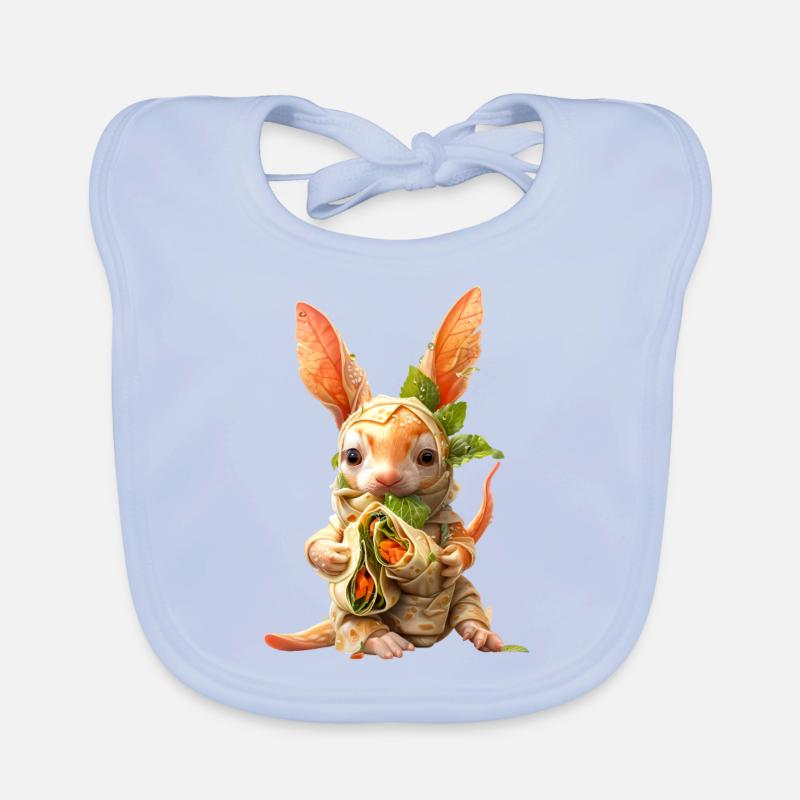 Aardvark Spring Rolls Organic Baby Bibs