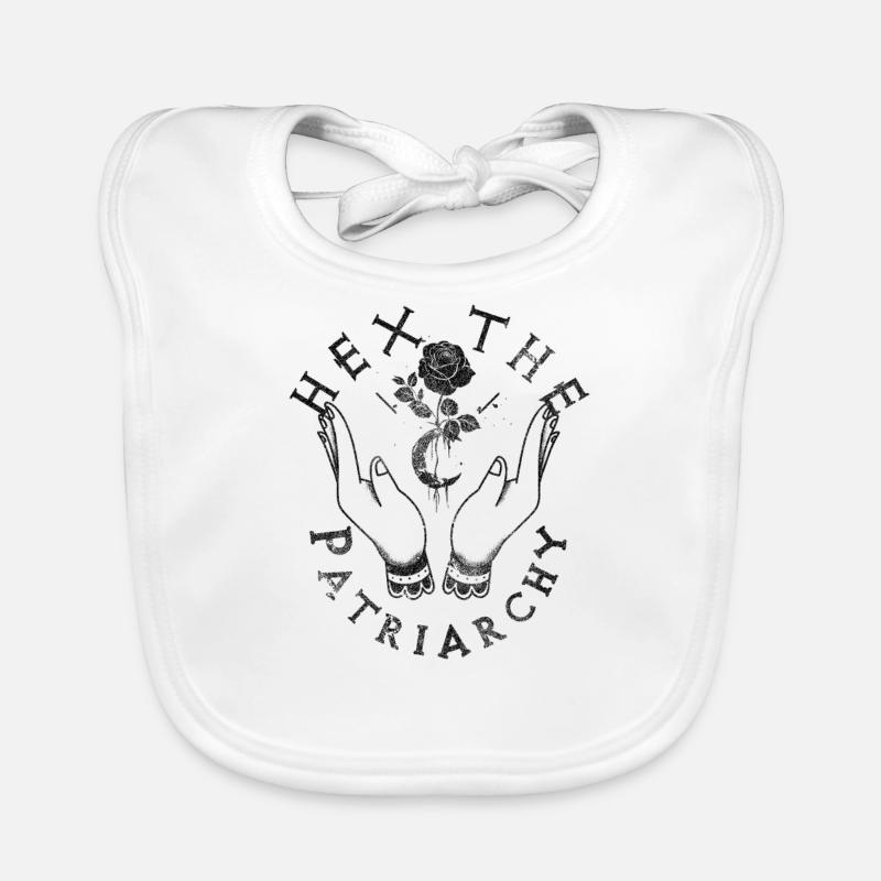 "Hex The Patriarchy" Gothic Okkult Witch Baby Bio-Lätzchen