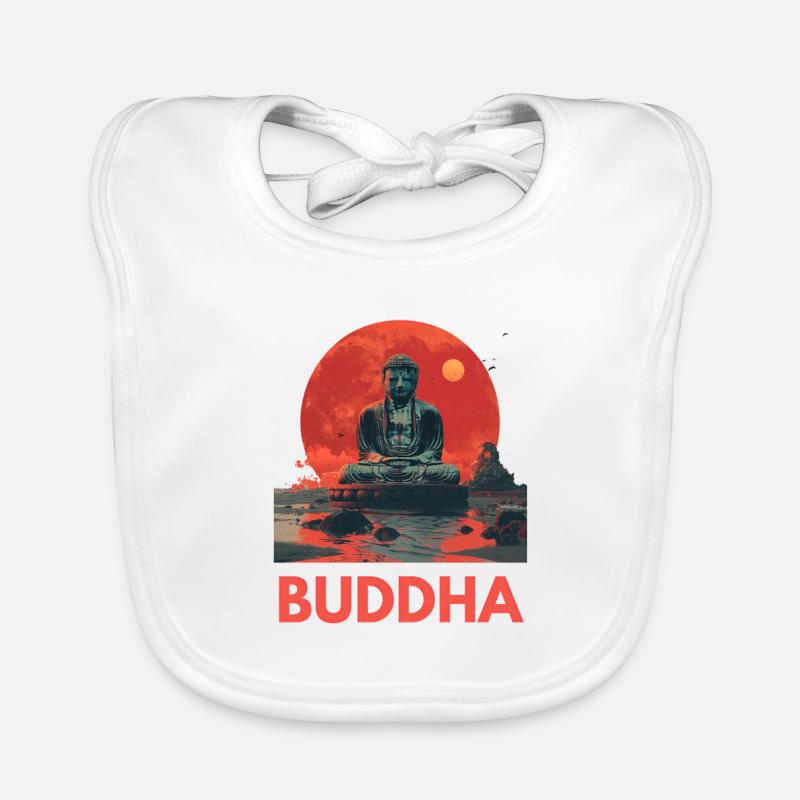 Buddha, Buddhist, Namaste, Meditation, Buddhismus Baby Bio-Lätzchen