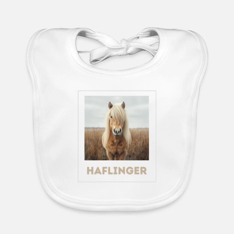 Haflinger Cheval Sucré Bavoir bio Bébé
