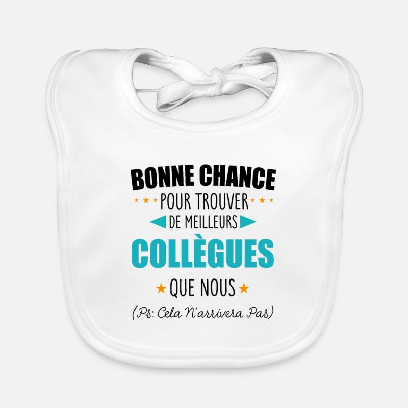 Abreise Beste Arbeitskollegin Geschenkidee Baby Bio-Lätzchen