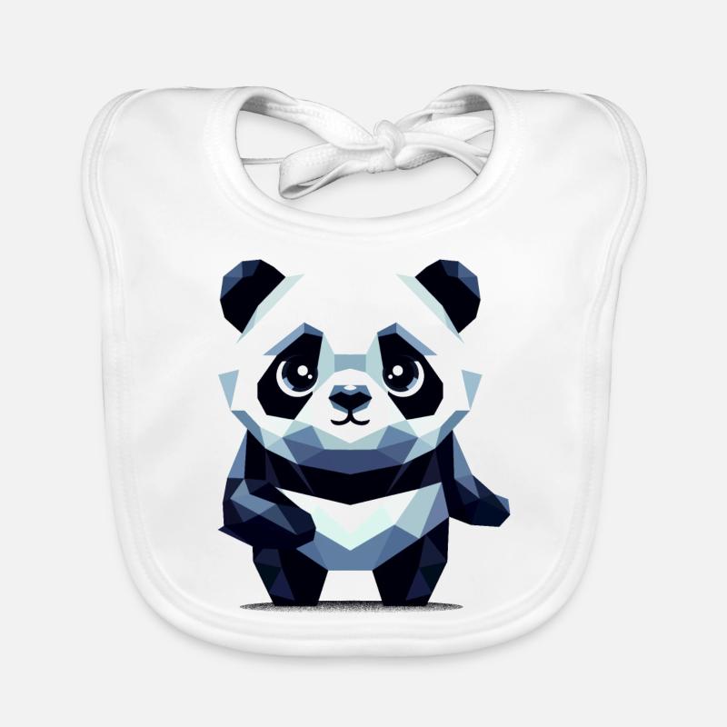 Polygon Panda Baby Bio-Lätzchen