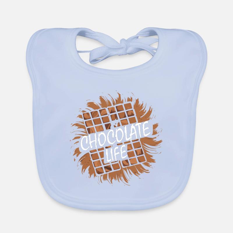 BARRES DE CHOCOLAT Bavoir bio Bébé