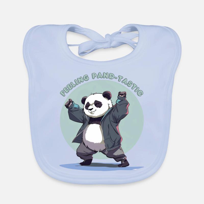 Feeling Pand- dastic Organic Baby Bibs