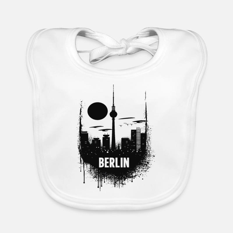 Berliner Skyline Baby Bio-Lätzchen