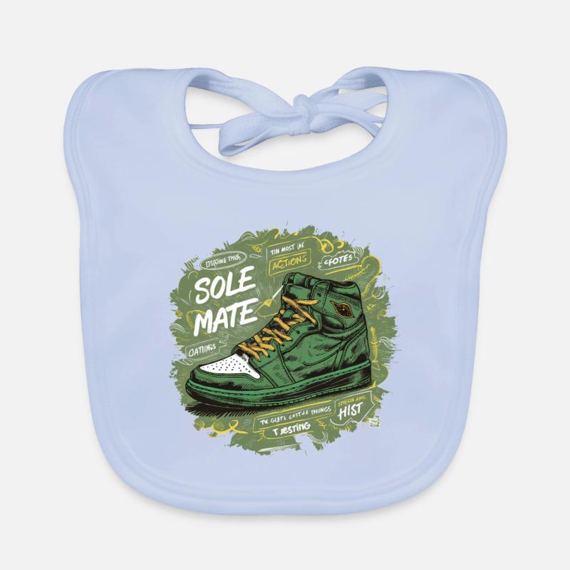 COOLE SCHUHE, SOLE MATE Baby Bio-Lätzchen