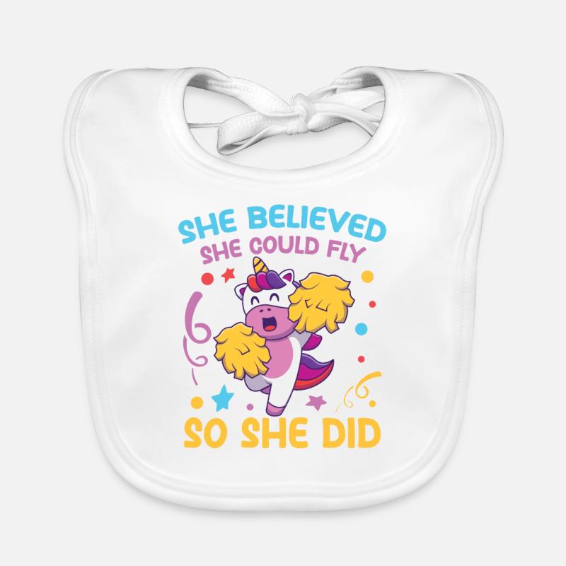 She Believed She Could Fly So She Did Baby Bio-Lätzchen