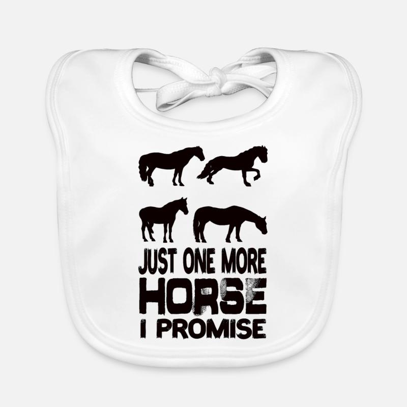 Juste un cheval de plus que je promets Cheval équestre Bavoir bio Bébé