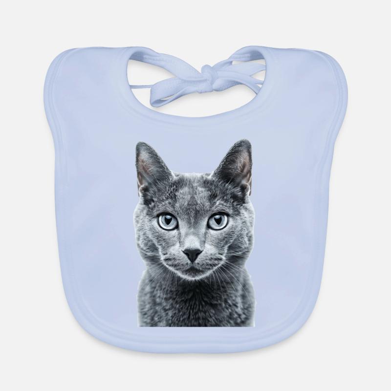 Russian Blue Organic Baby Bibs