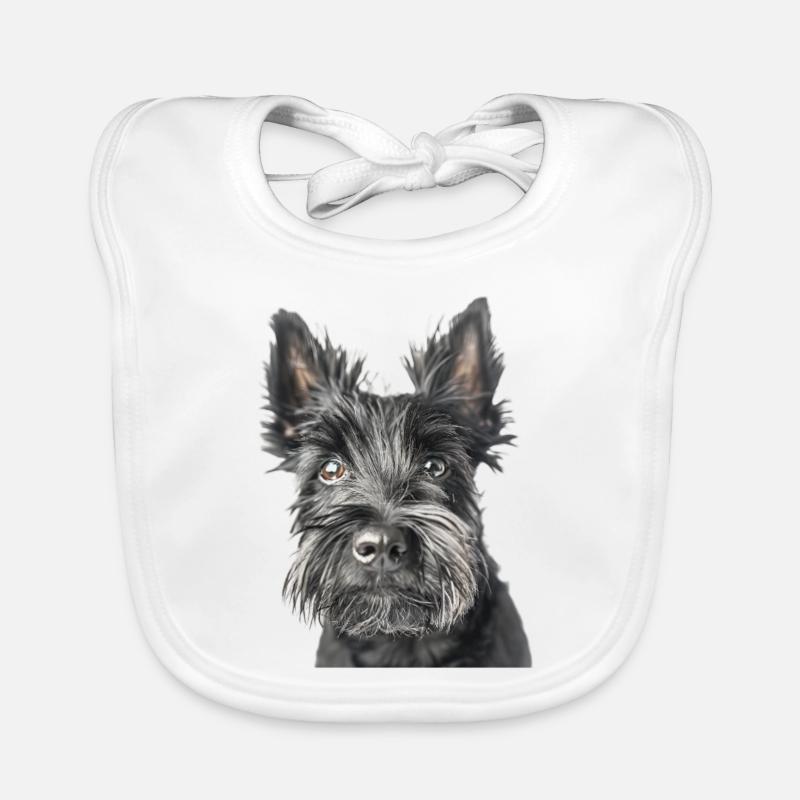 Terrier écossais Bavoir bio Bébé