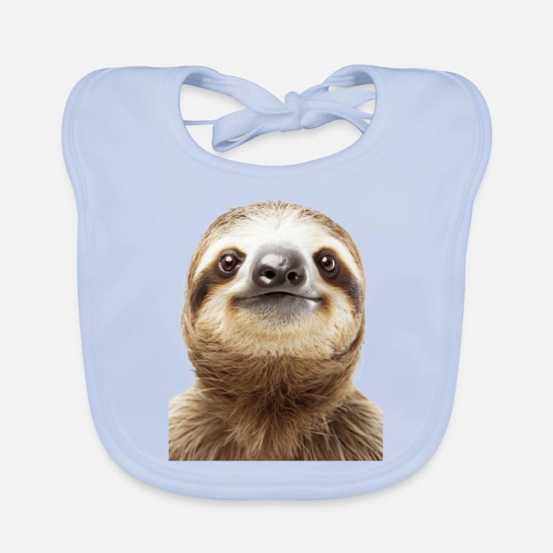 Sloth Organic Baby Bibs