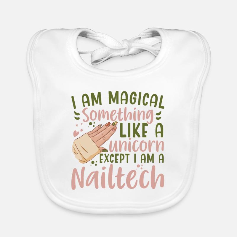 Ich Bin Ein Magisches Einhorn Nail Tech Baby Bio-Lätzchen