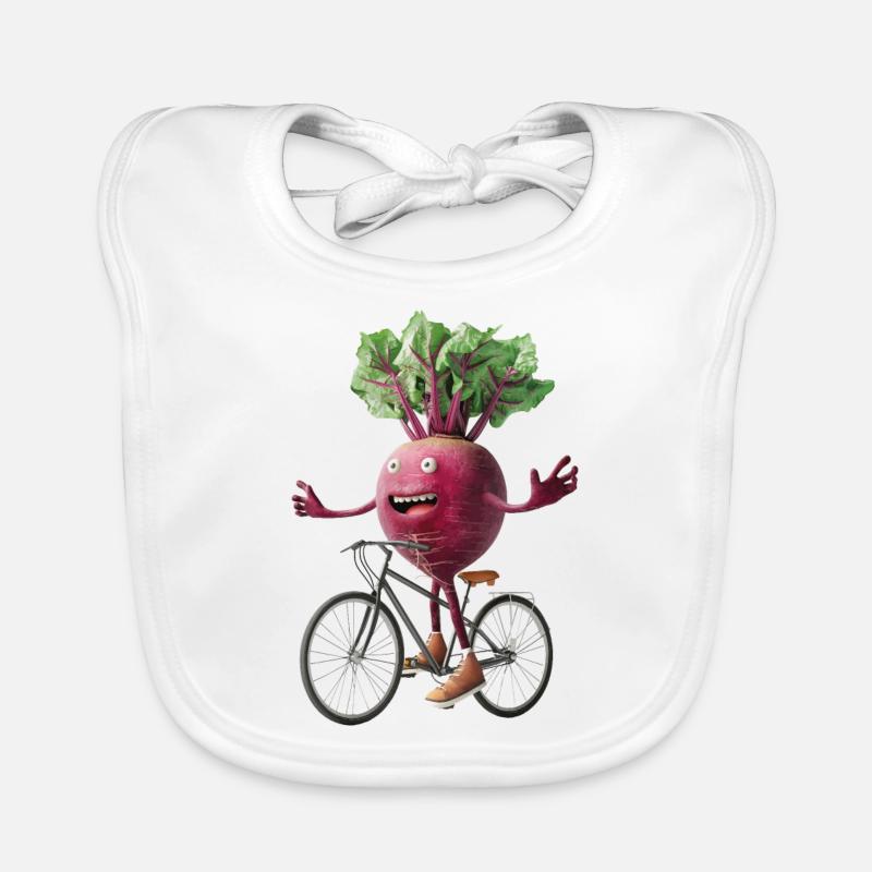 Vélo betterave Bavoir bio Bébé