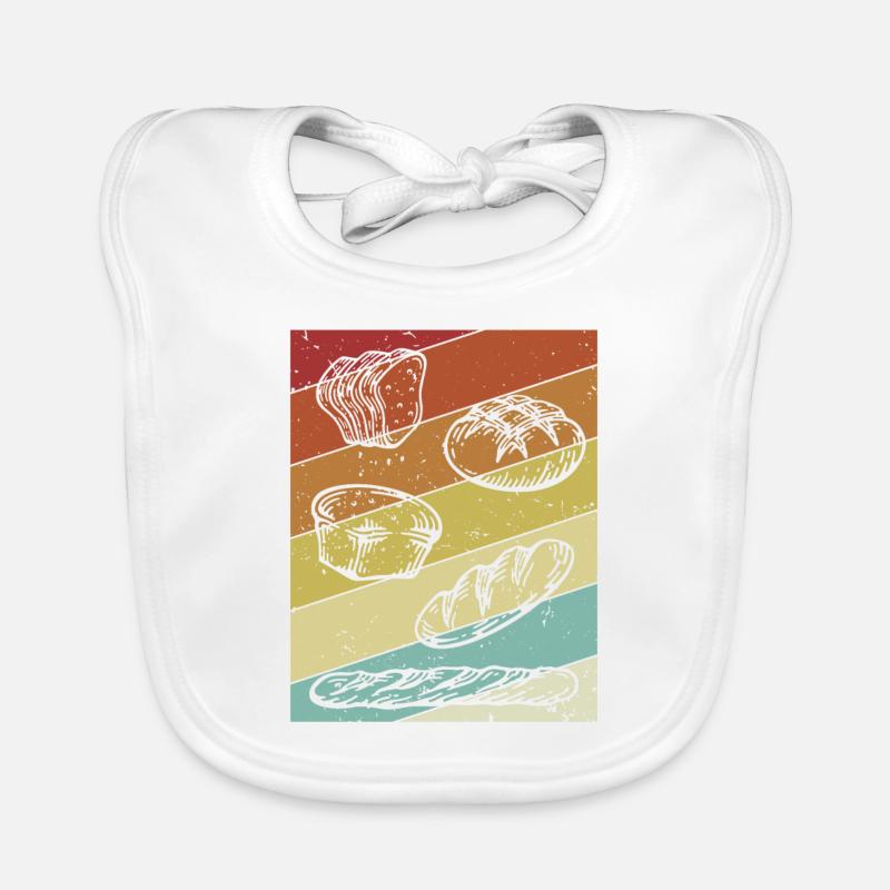 Retro Bread Dough Bread Maker Bread Queen Lover Organic Baby Bibs
