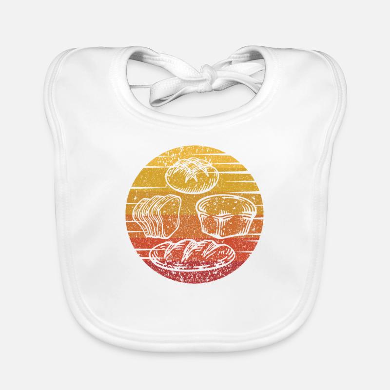 Retro Bread Dough Bread Maker Bread Queen Lover Organic Baby Bibs