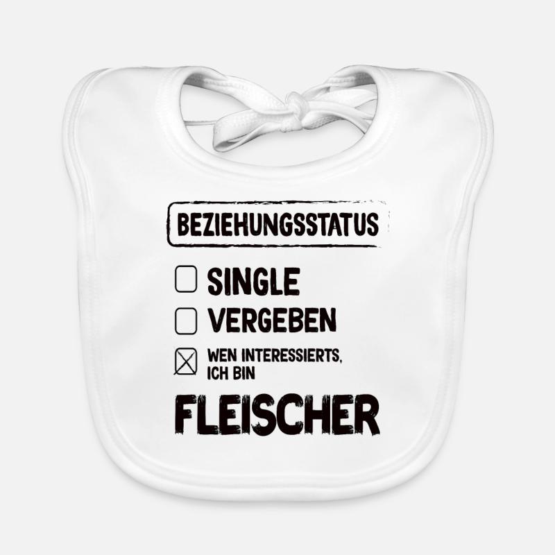 Fleischer Beziehungsstatus Fleischer Metzger Baby Bio-Lätzchen