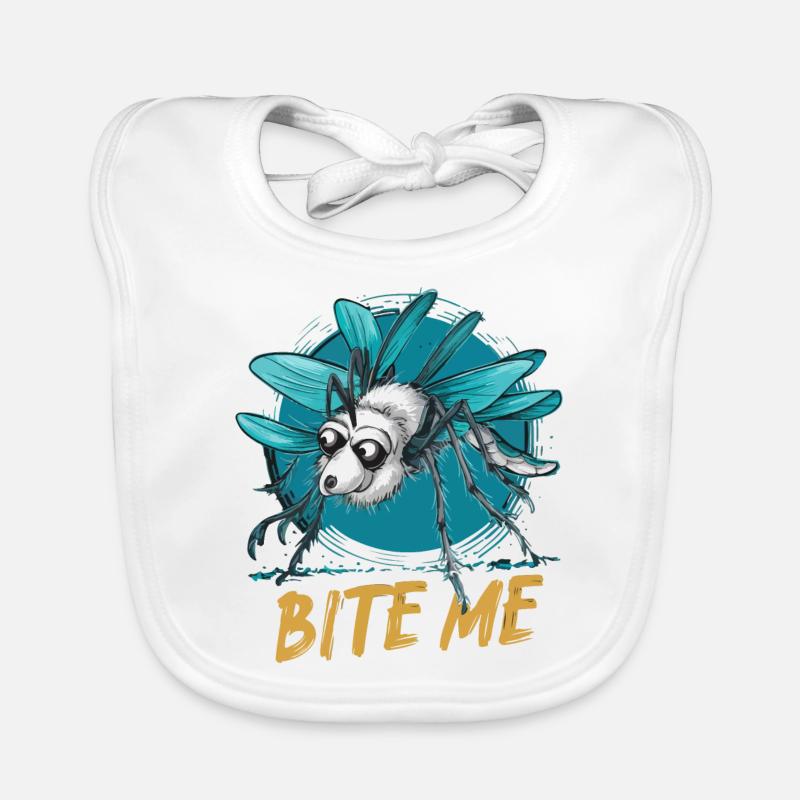 MOSQUITOS, BITE ME Organic Baby Bibs