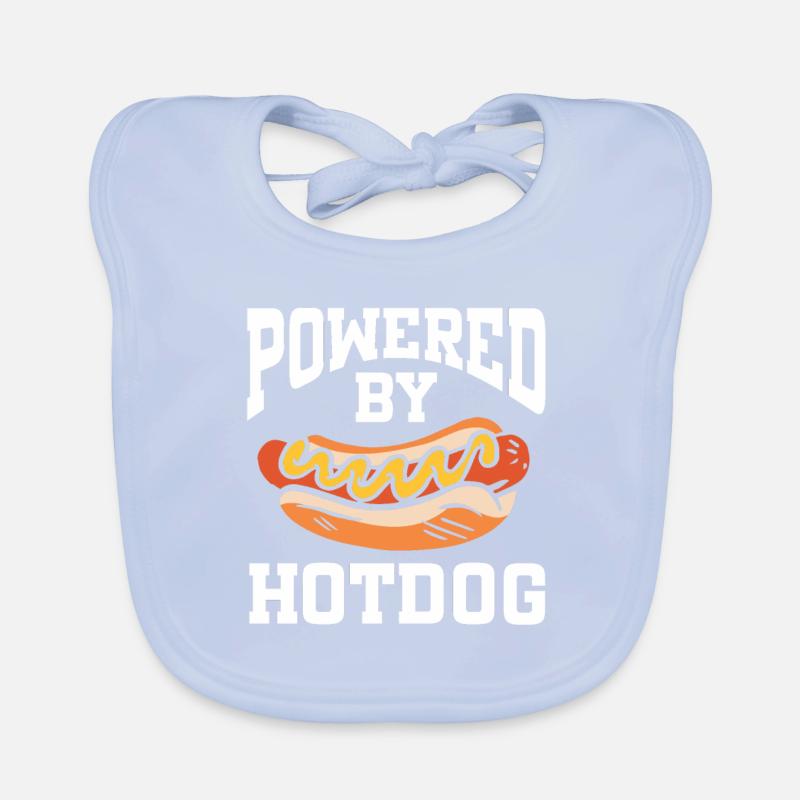 Powered By Hotdog Organic Baby Bibs