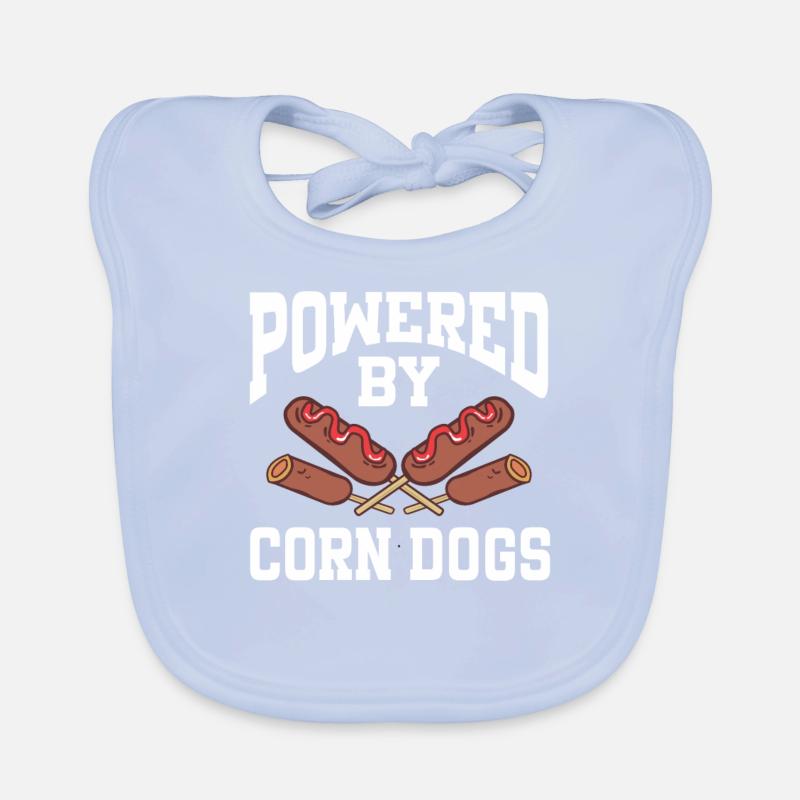 Propulsé par Corn Dogs Bavoir bio Bébé
