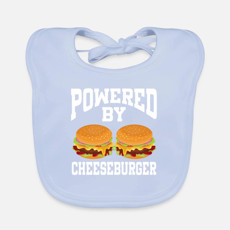 Propulsé par Cheeseburger Bavoir bio Bébé