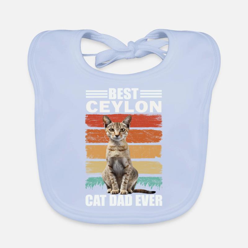 Ceylan Dad Cat Bavoir bio Bébé