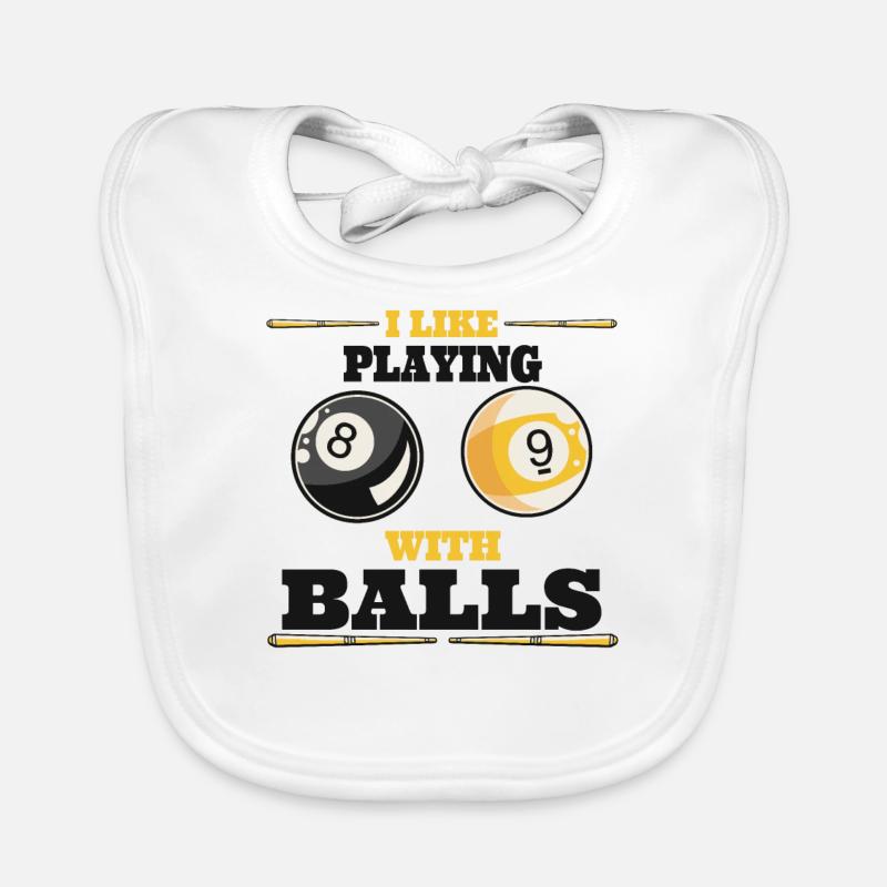 Billard, Billard, Table de billard, Drôles de dictons, Snooker Bavoir bio Bébé