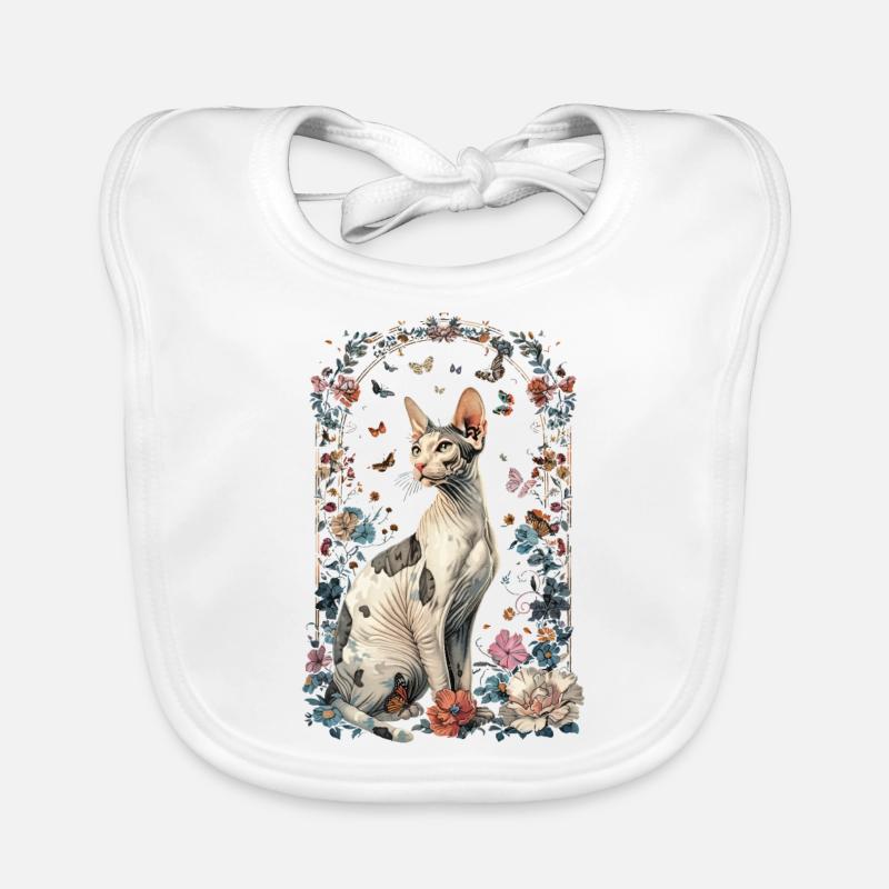 Cornish Rex Katze Baby Bio-Lätzchen