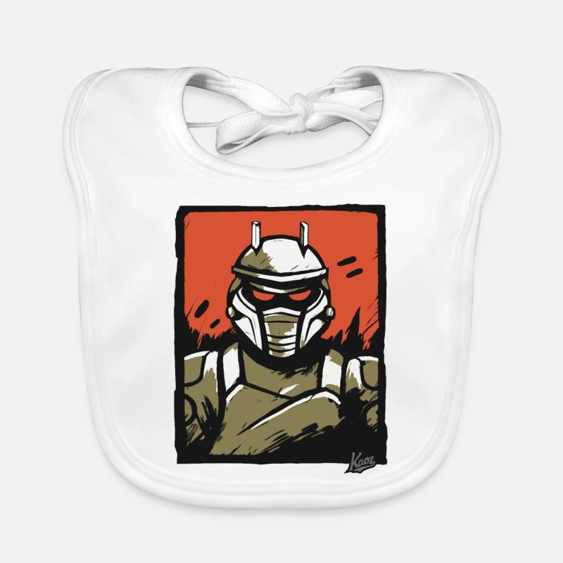Mecha Mechanical Sci-Fi Robot Organic Baby Bibs